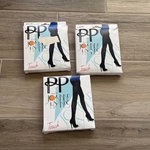 NWT Lot of 3 Pretty Polly Joanne Haynes embellished black tights